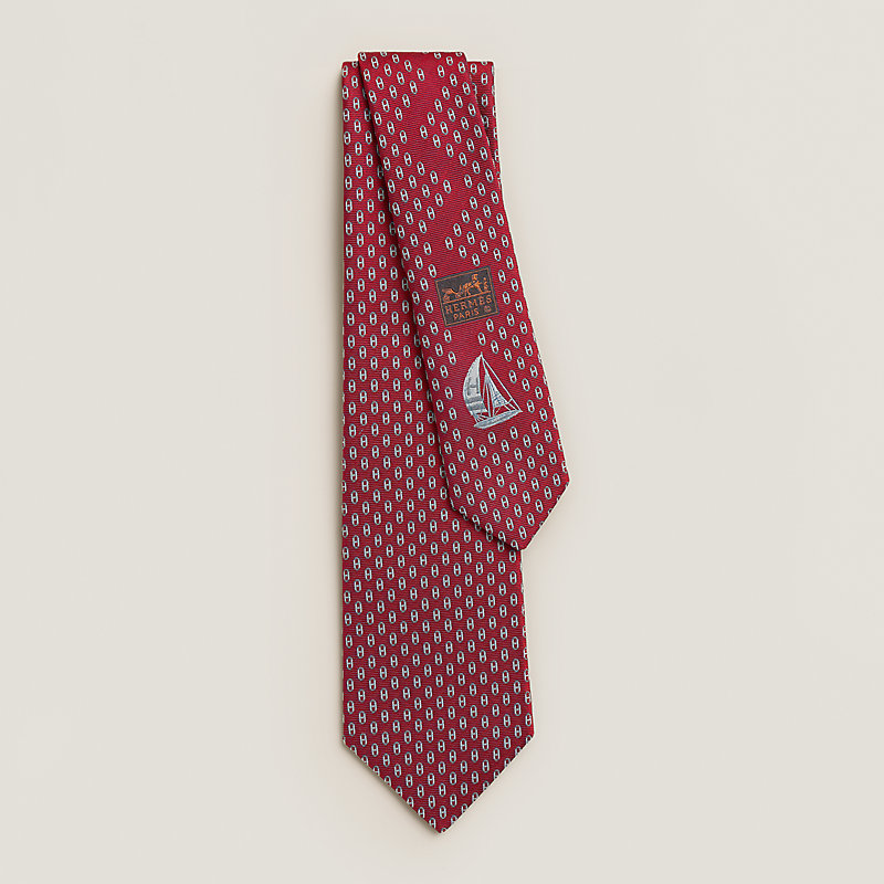 Ocean H tie - Red | Hermès USA